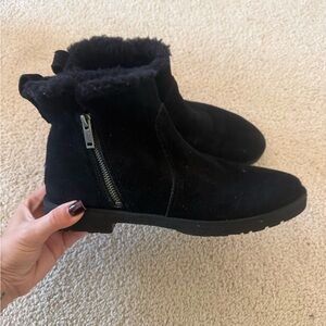 UGG Black Suede Winter Boots